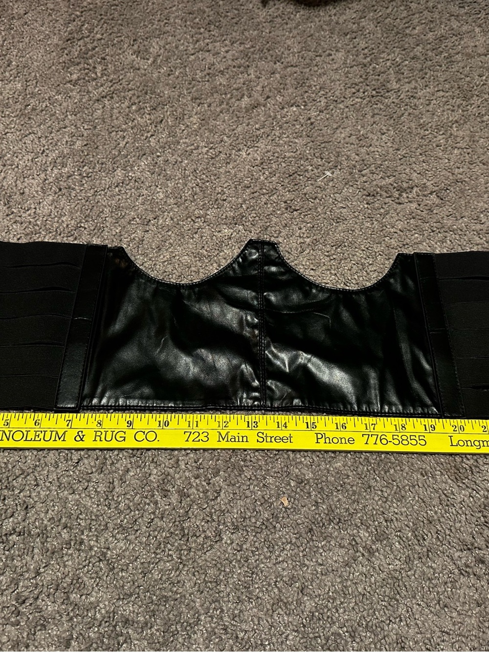 PVC underbust corset belt